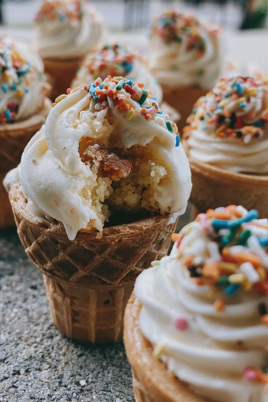 ice cream cone cupcakes