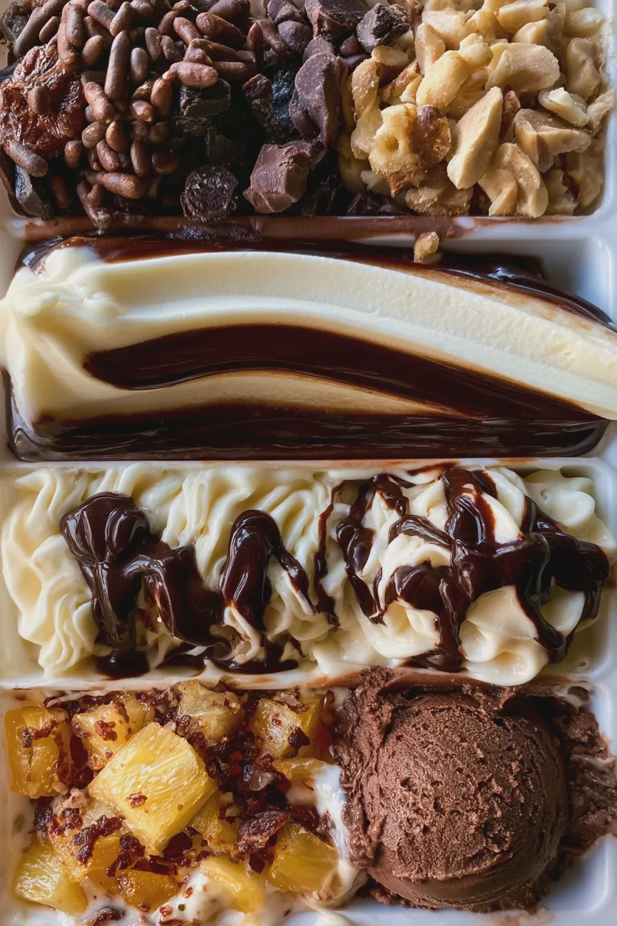 ice cream toppings bar