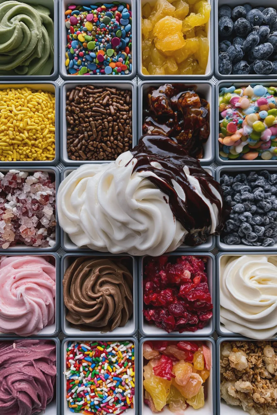 ice cream toppings bar