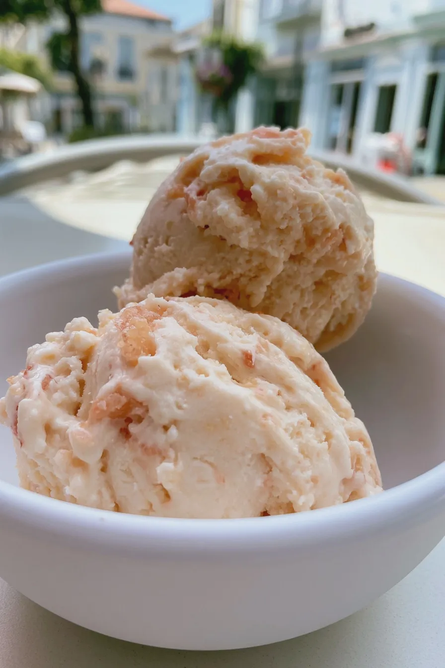 peach ice cream