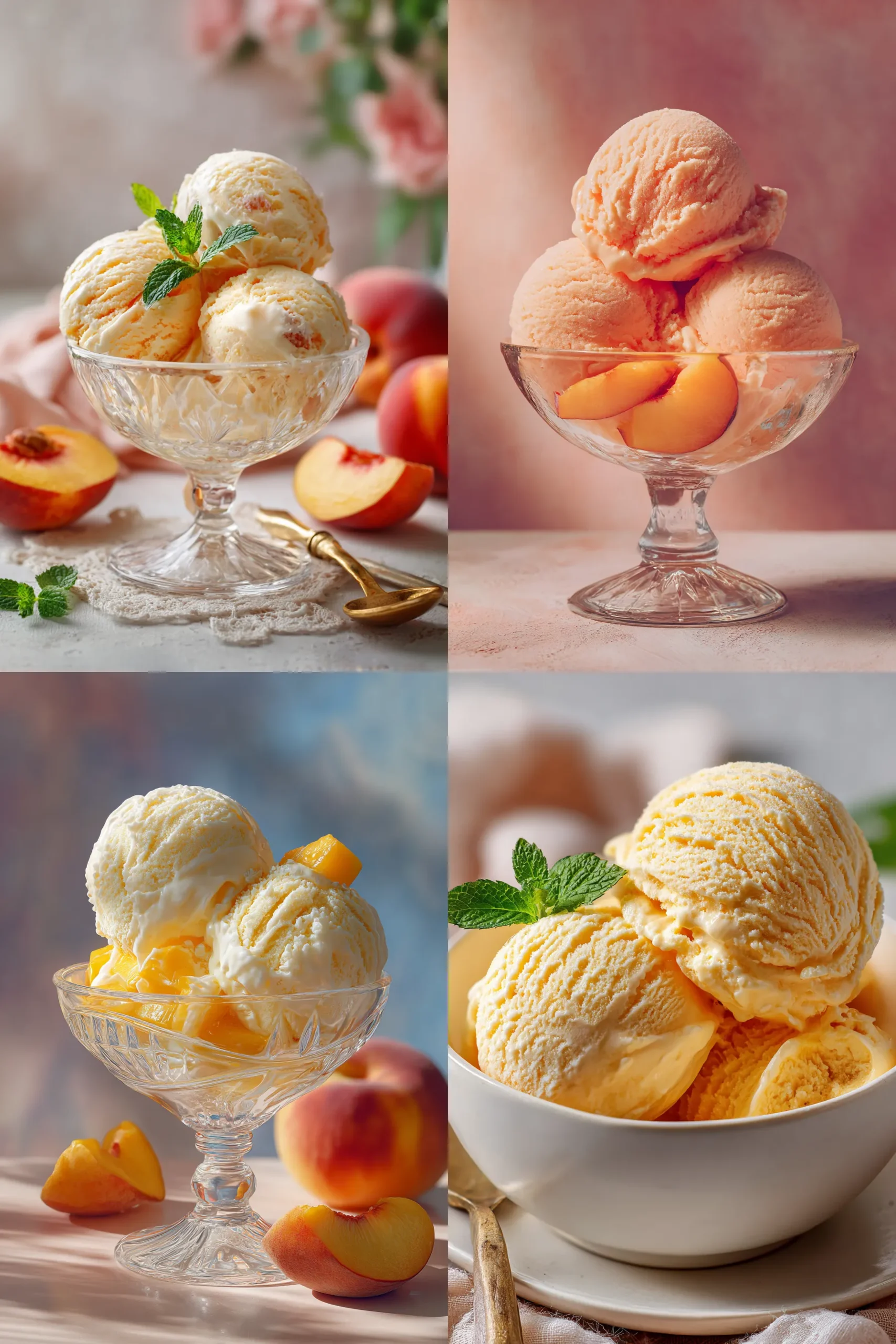 peach ice cream