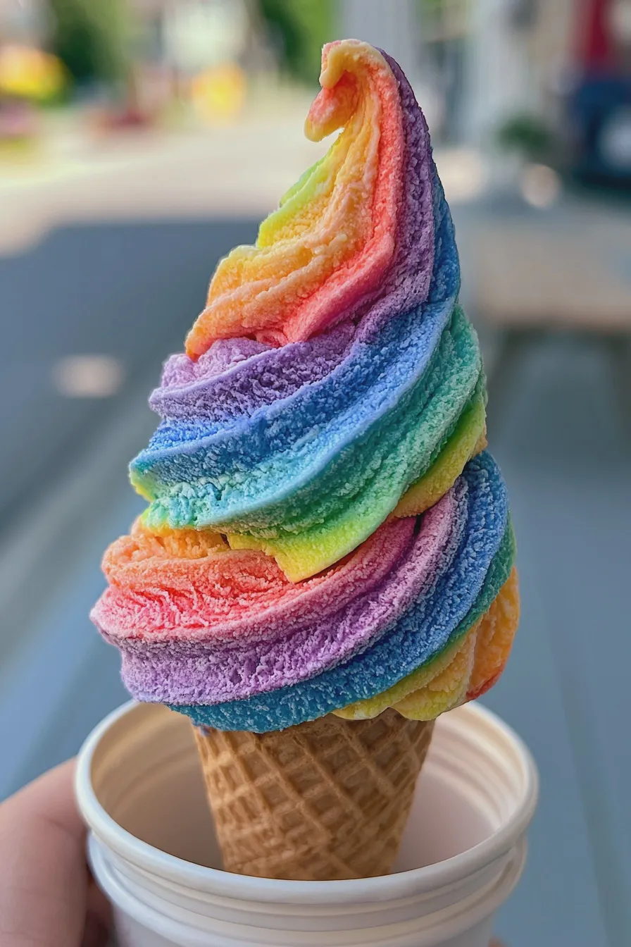 rainbow ice cream