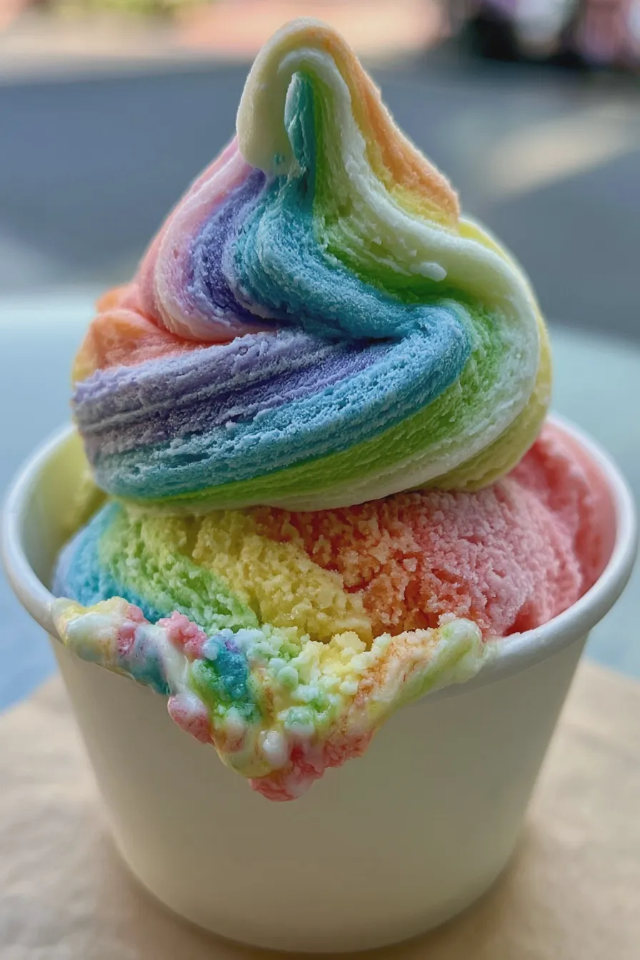rainbow ice cream