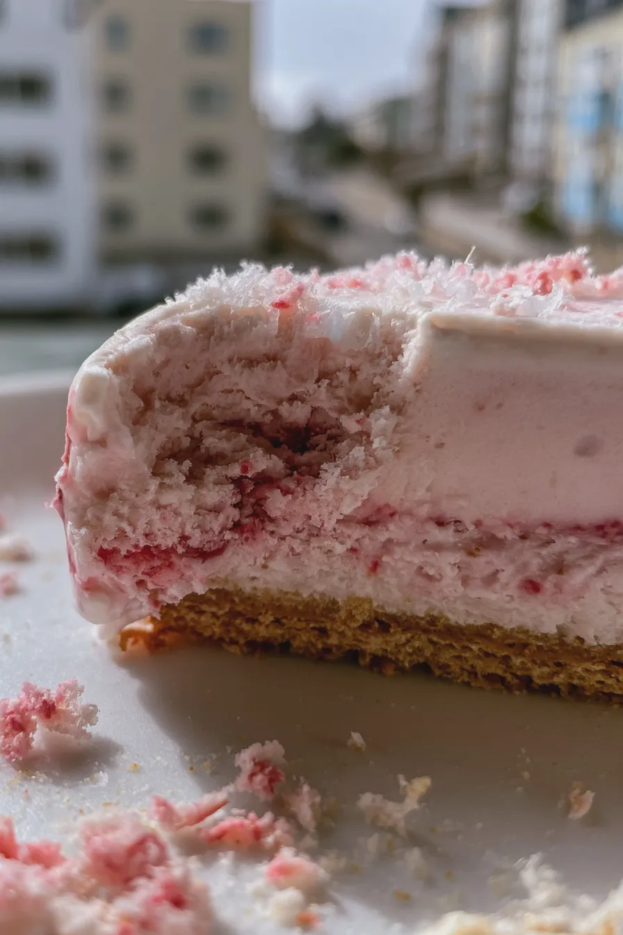 strawberry ice cream cake