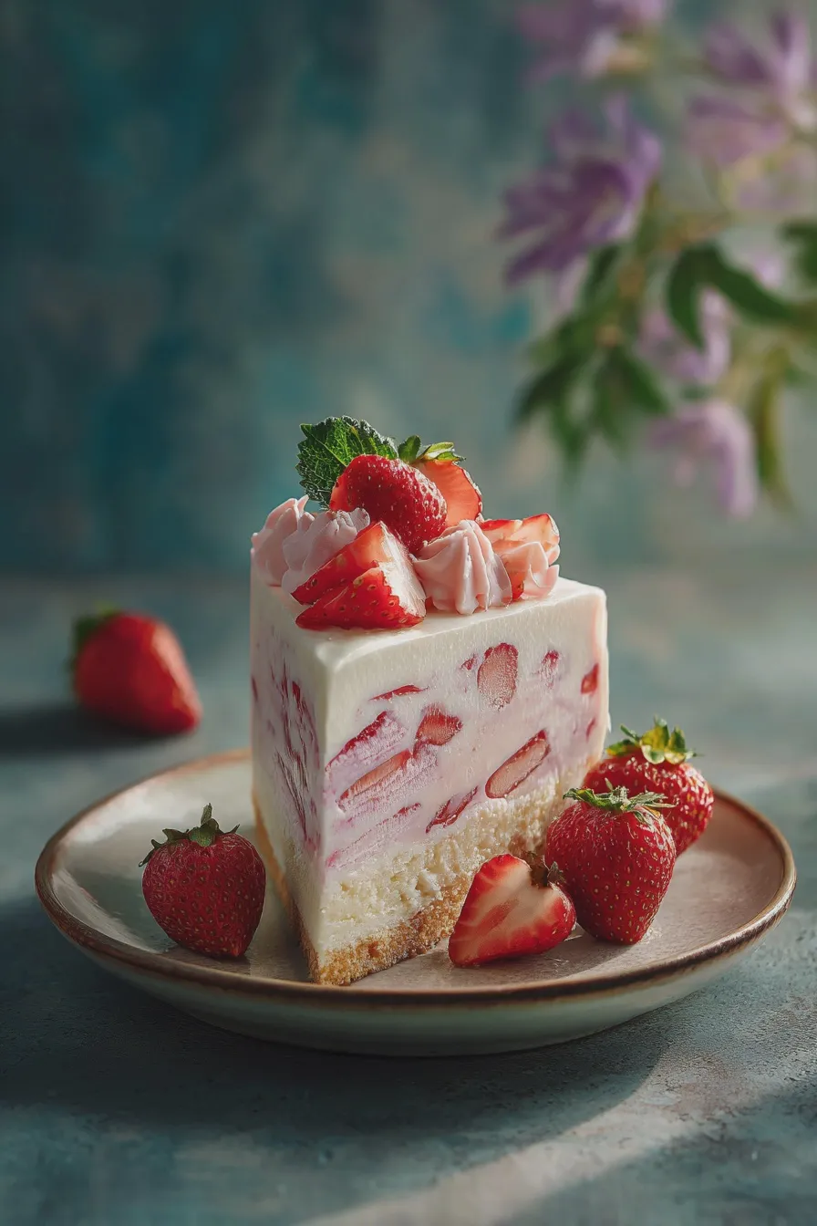 strawberry ice cream cake