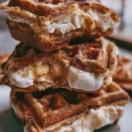 Waffle Ice Cream Sandwiches Easy Recipe 5 waffle ice cream