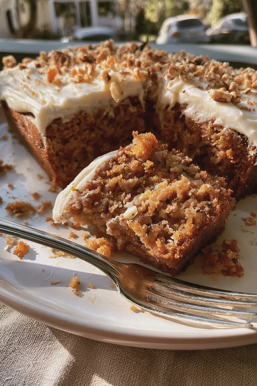 Zucchini Sheet Cake Recipe with Cream Cheese Frosting 4 Zucchini Sheet Cake