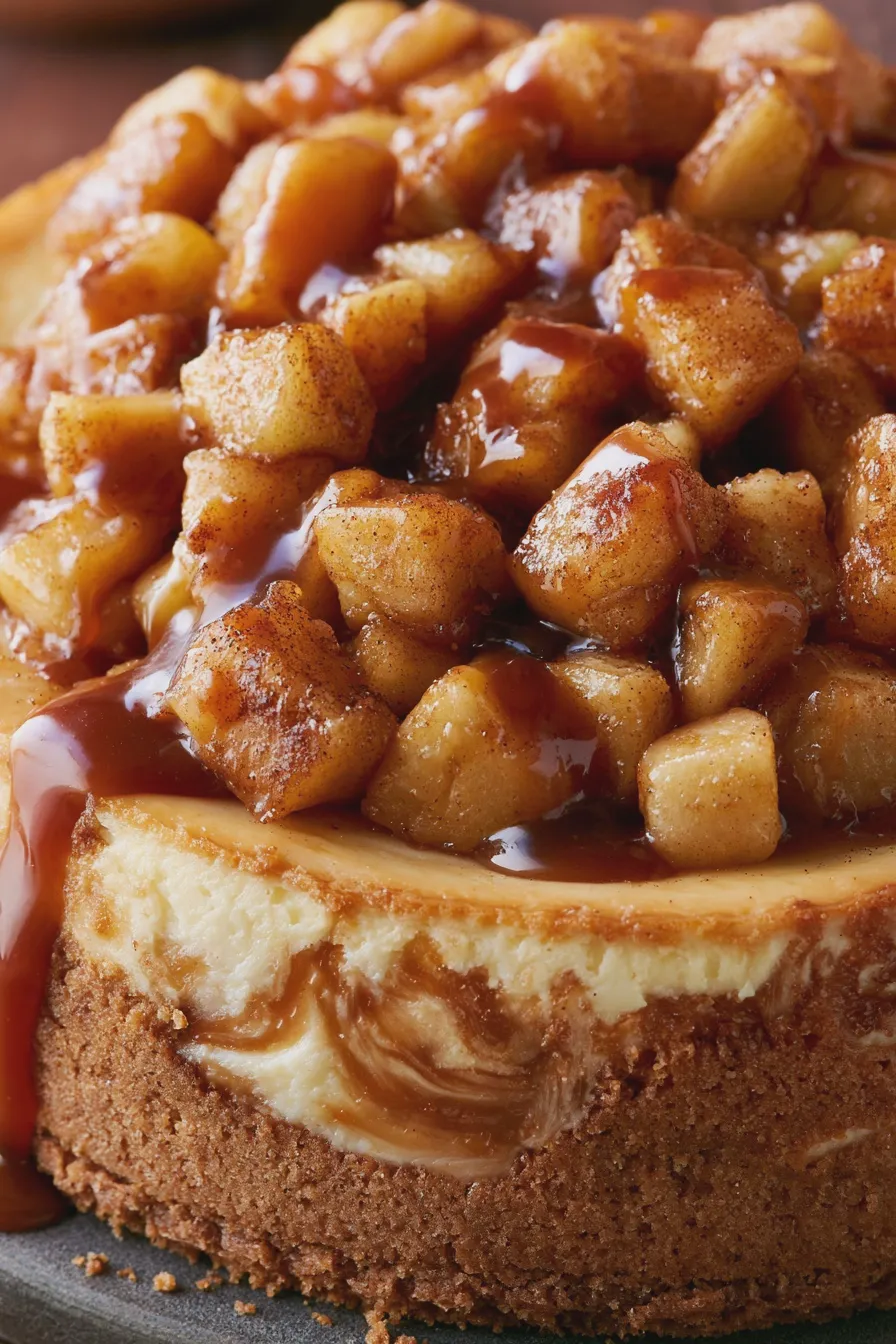 apple caramel cheesecake