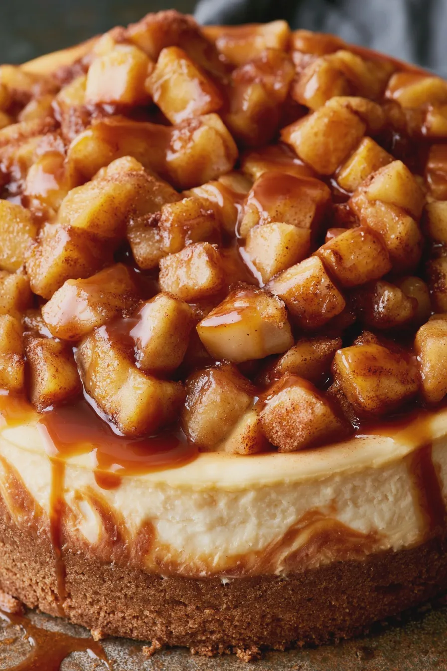 apple caramel cheesecake