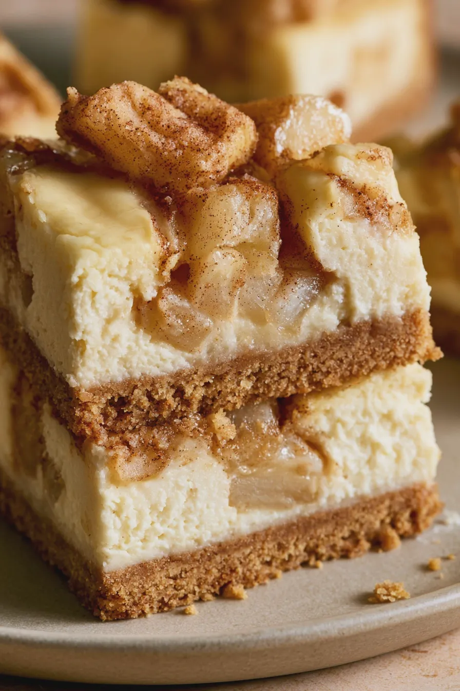 apple cinnamon cheesecake bars