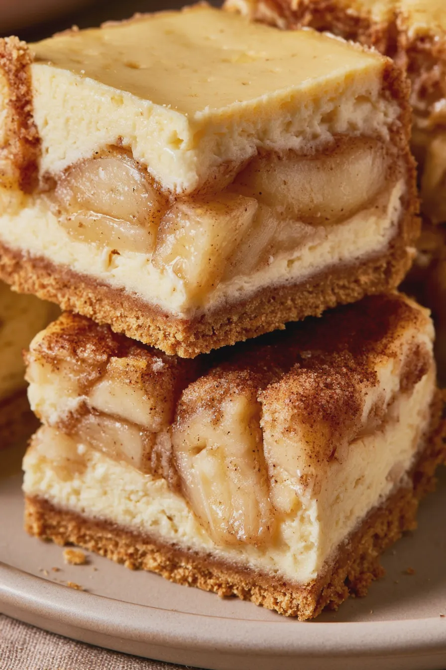 apple cinnamon cheesecake bars