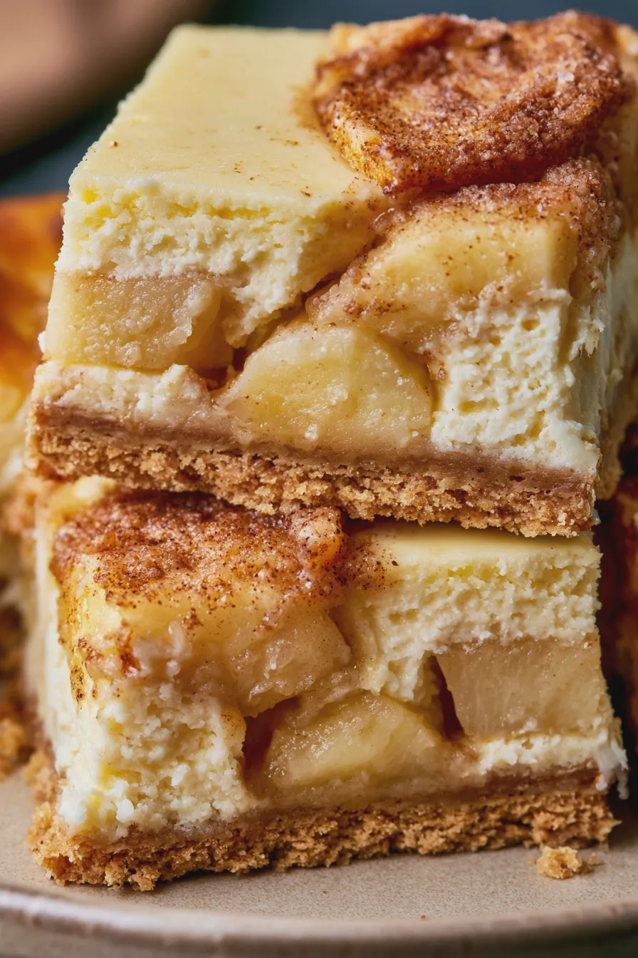 apple cinnamon cheesecake bars