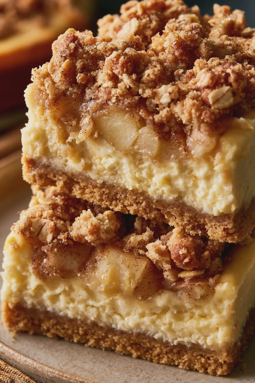 apple crumble cheesecake bars 2 apple crumble cheesecake