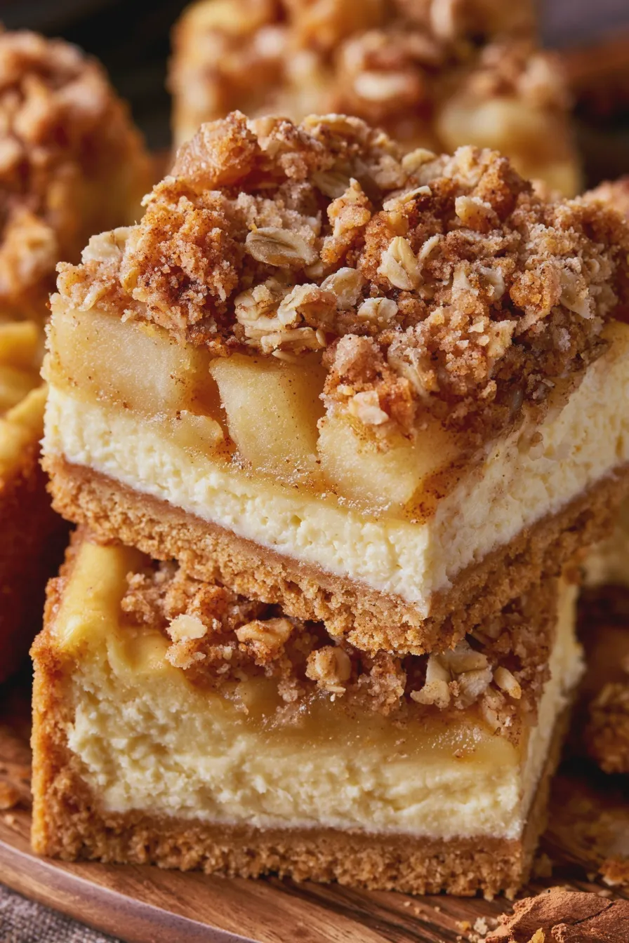 apple crumble cheesecake bars 1 apple crumble cheesecake
