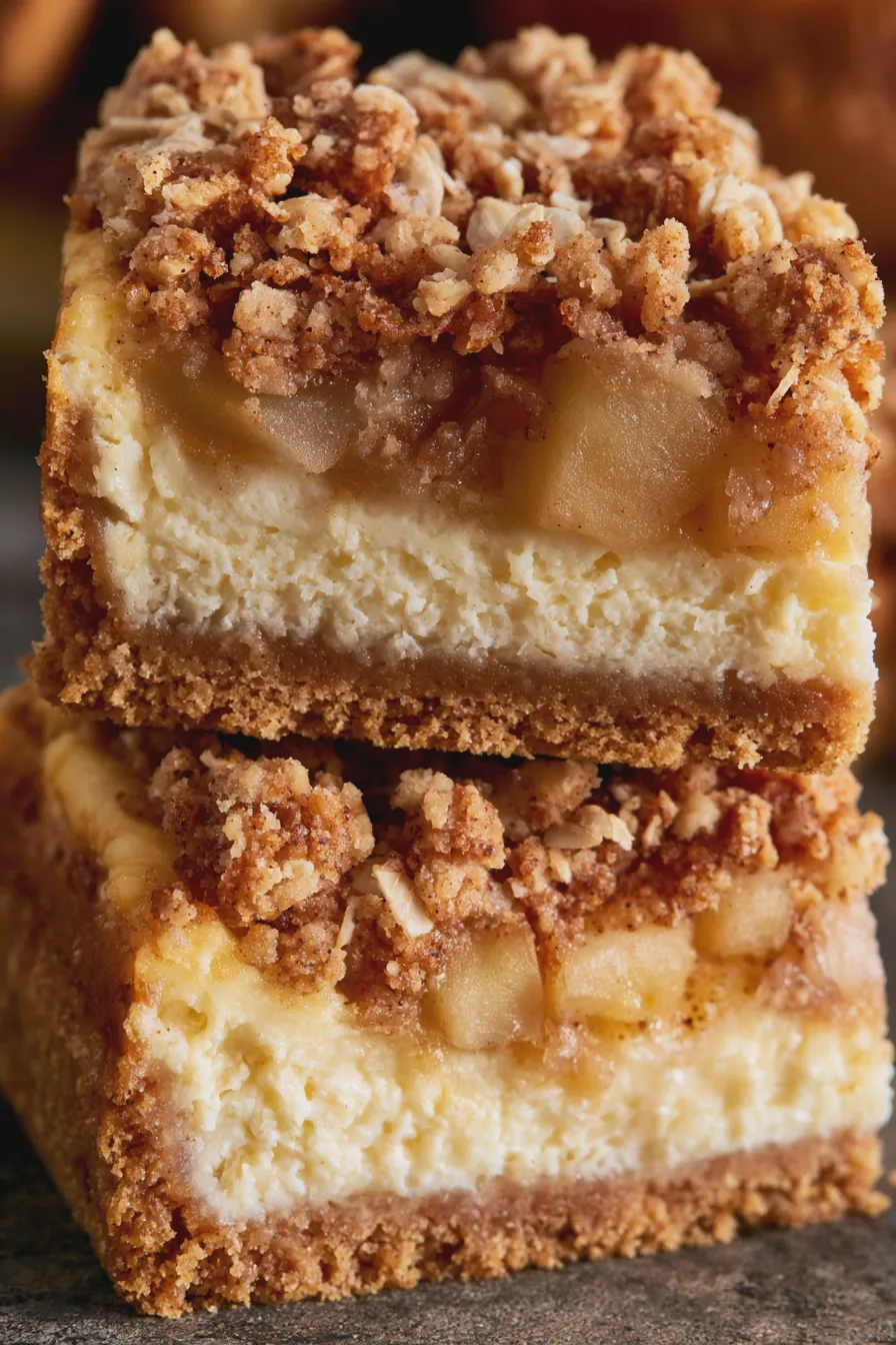 apple crumble cheesecake bars 3 apple crumble cheesecake