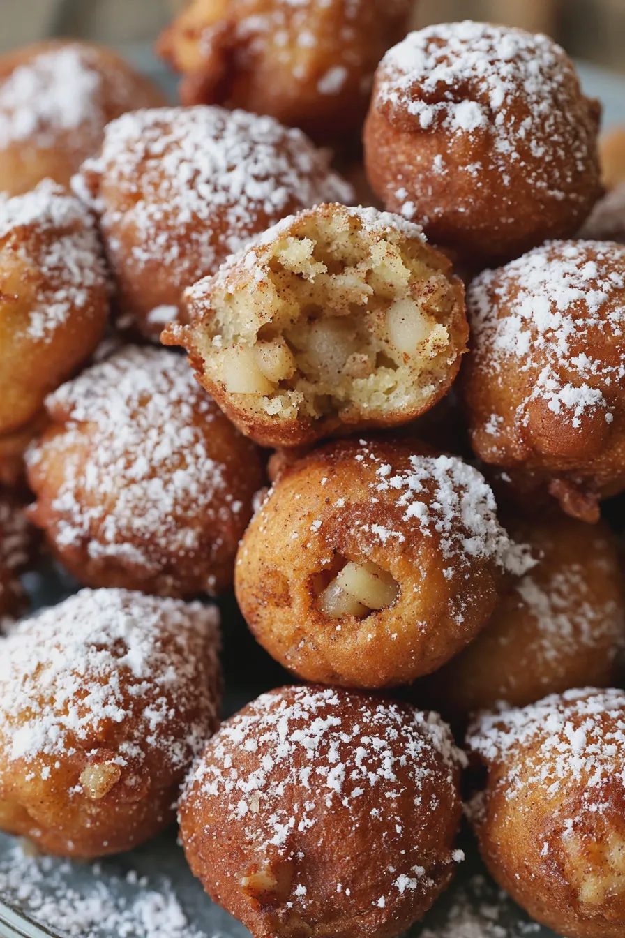 apple fritter bites