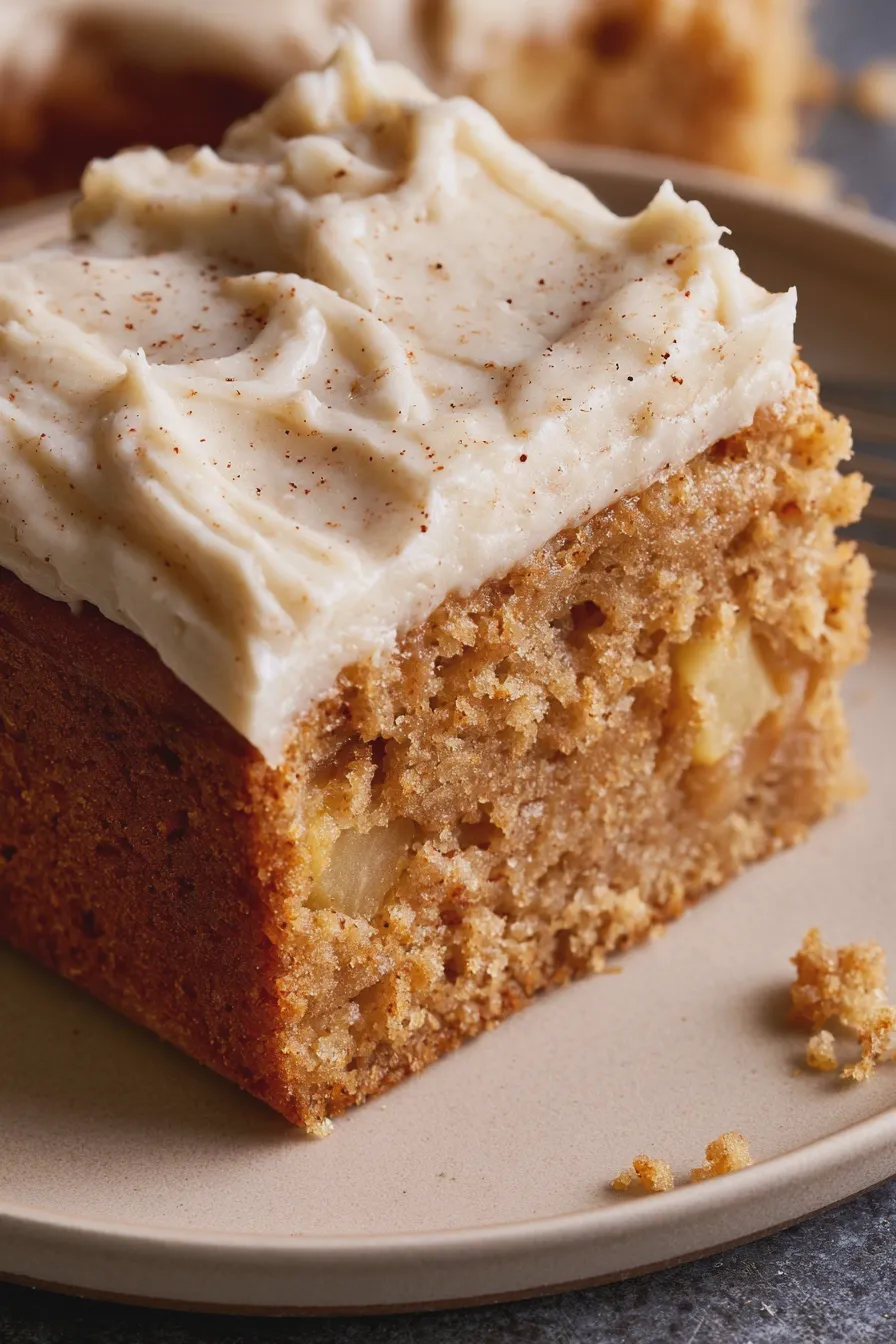 apple sheet cake