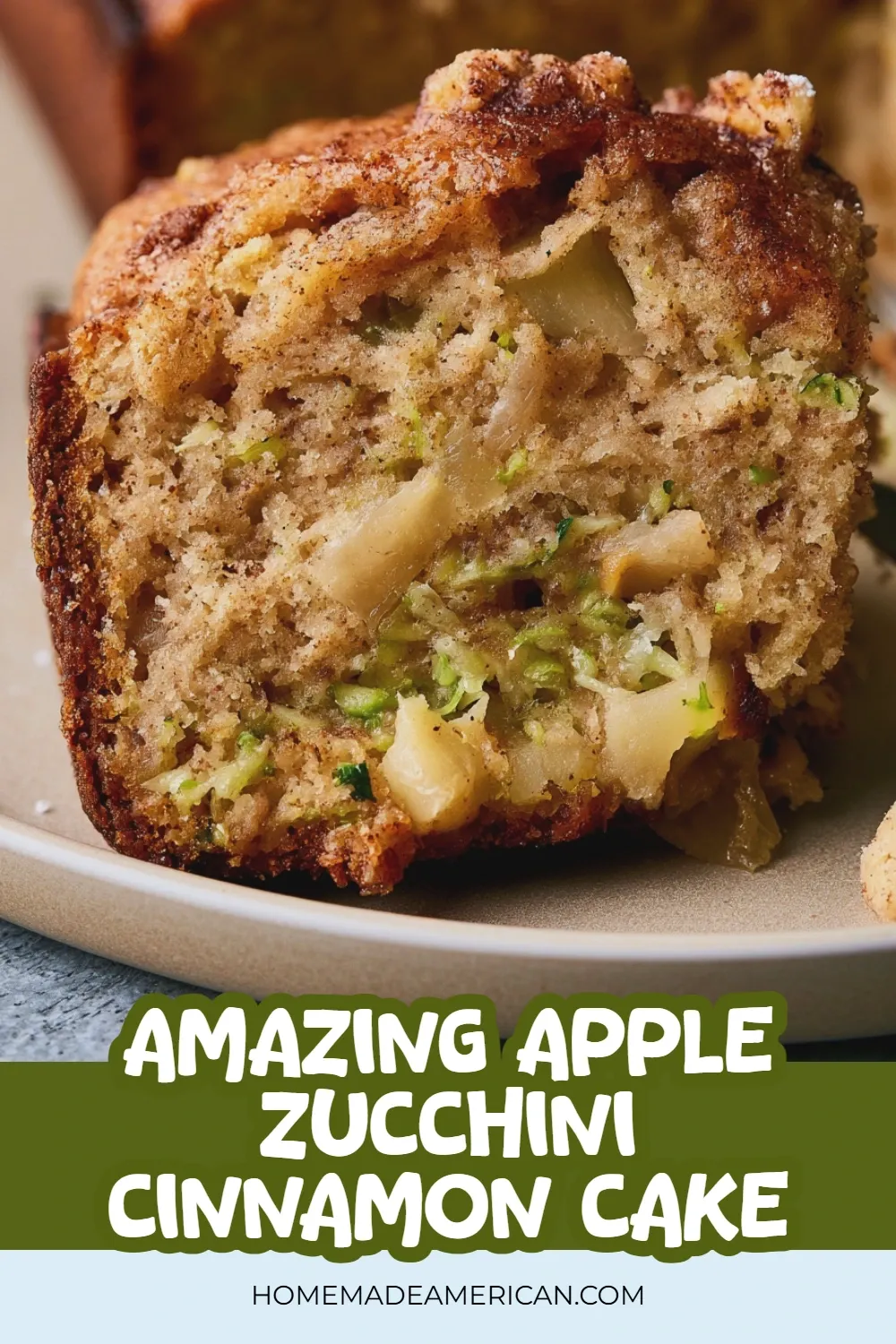 apple and zucchini cinnamon cake
