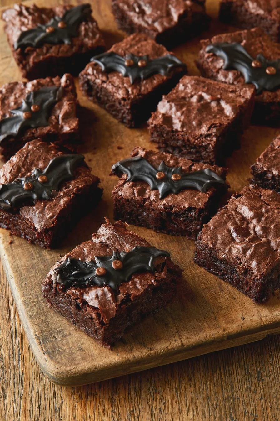 Bat Brownies Recipe Easy Halloween Treat 3 bat brownies