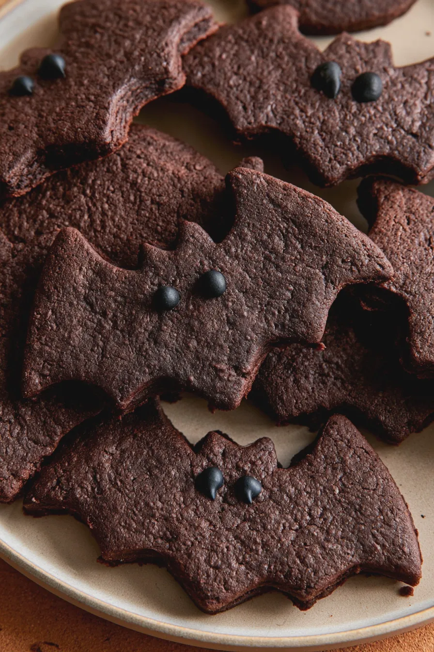 Bat Cookies Recipe Quick and Easy Halloween Treat 4 bat cookies