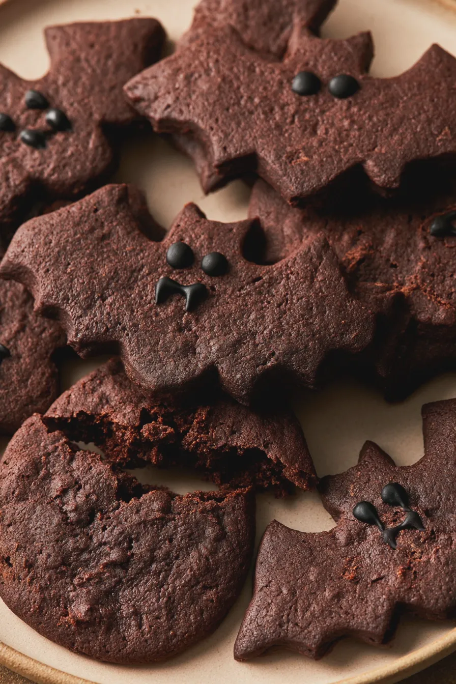 Bat Cookies Recipe Quick and Easy Halloween Treat 2 bat cookies