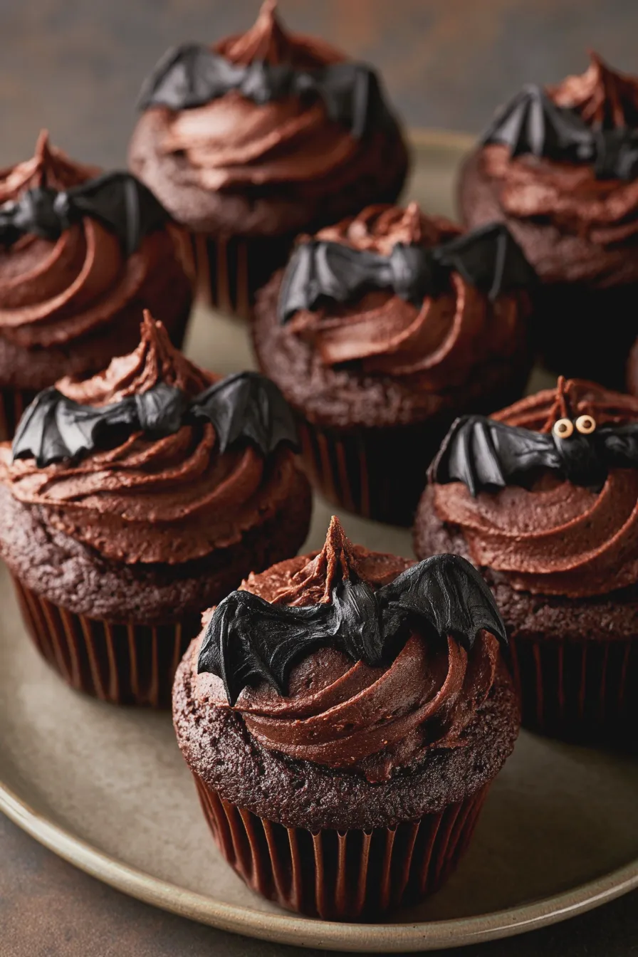 Bat Cupcakes Recipe for Spooky Halloween Treats