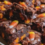candy corn brownies