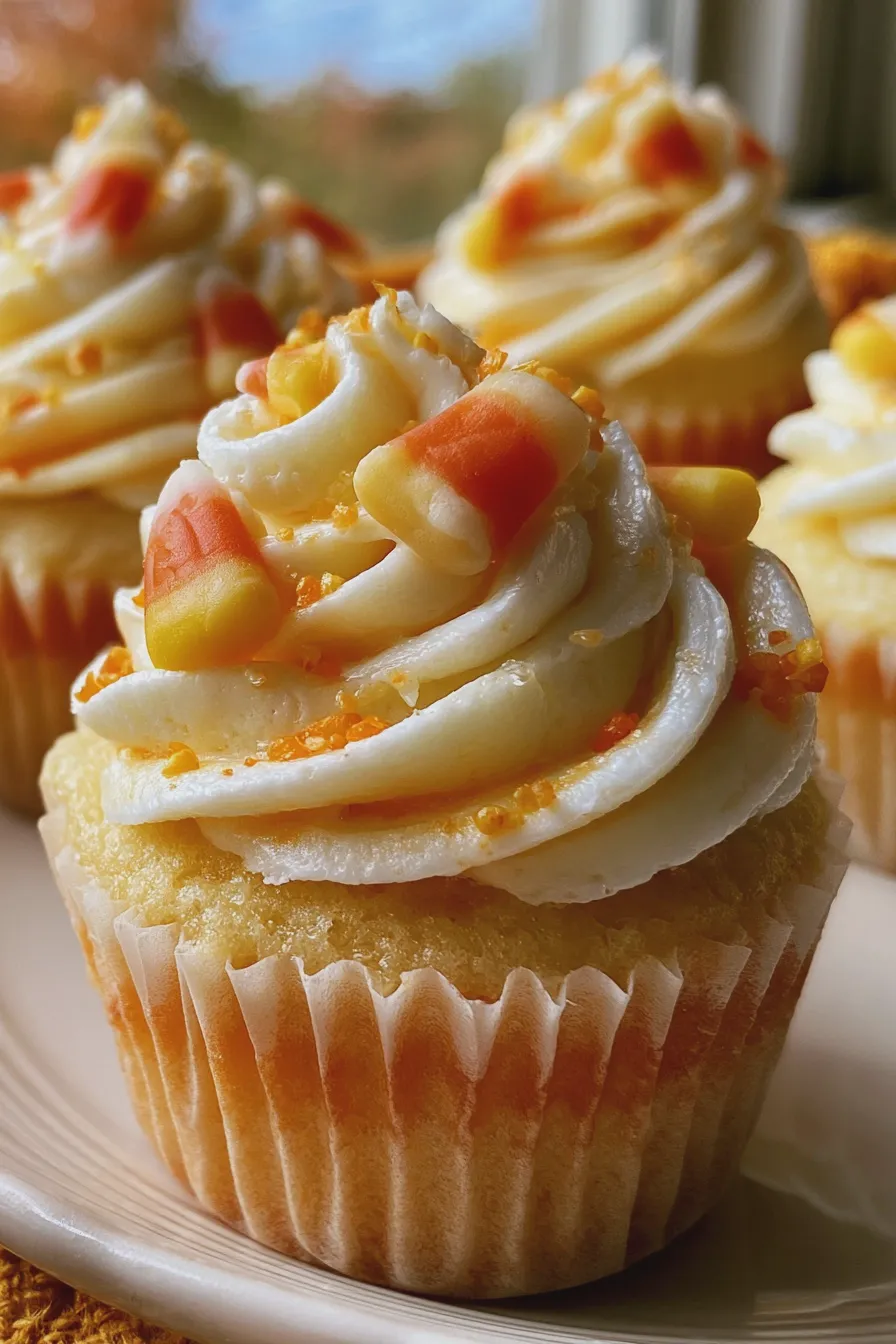 Candy Corn Cupcakes Recipe 1 candy corn cupcakes