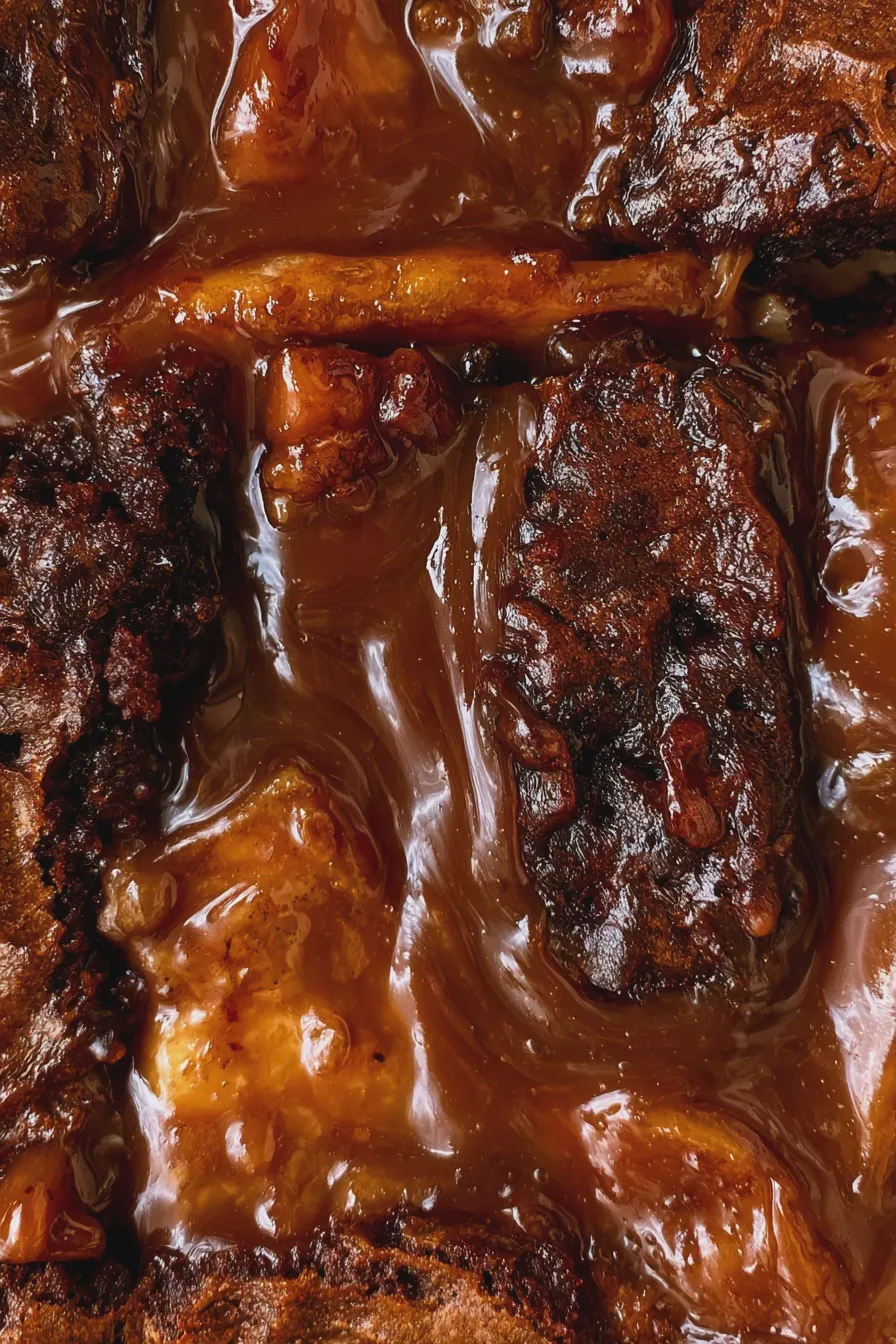 caramel apple brownies