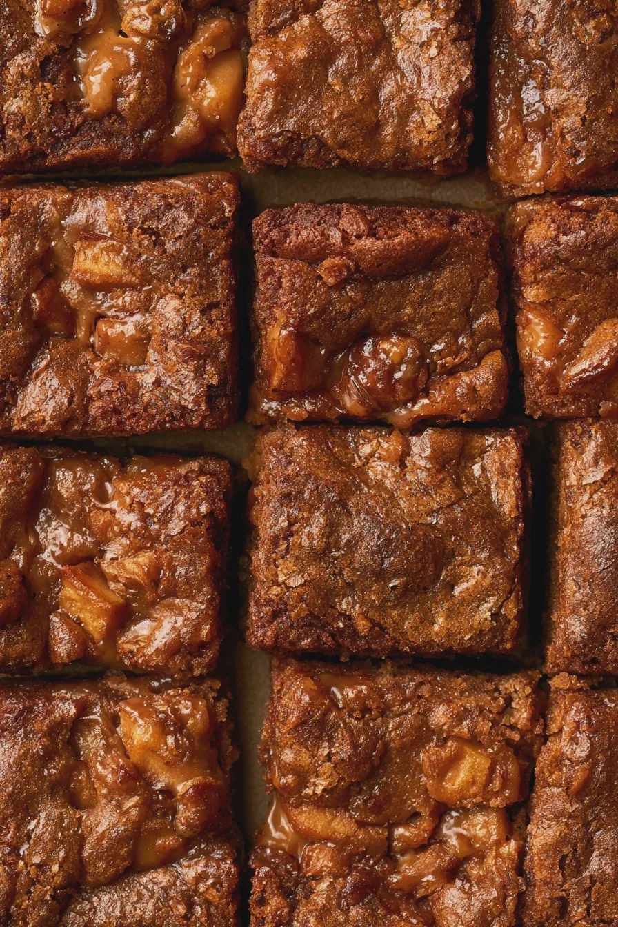 caramel apple brownies
