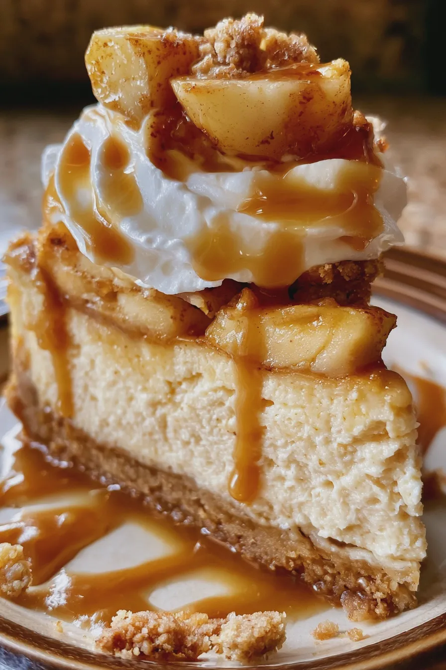 Caramel Apple Cheesecake Recipe 2 caramel apple cheesecake