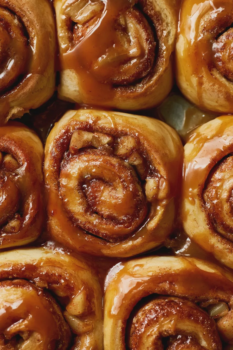 caramel apple cinnamon rolls