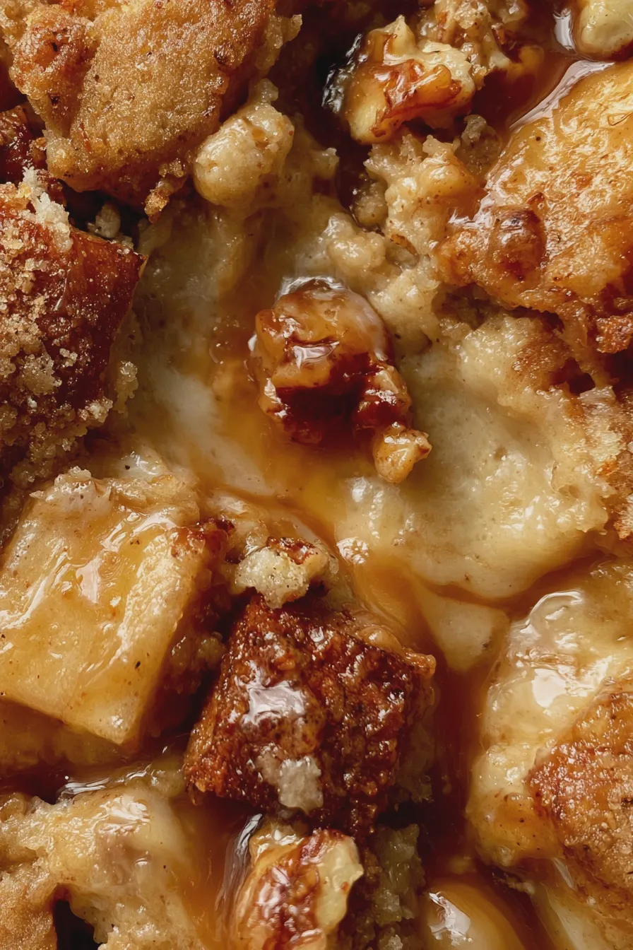 caramel apple cobbler