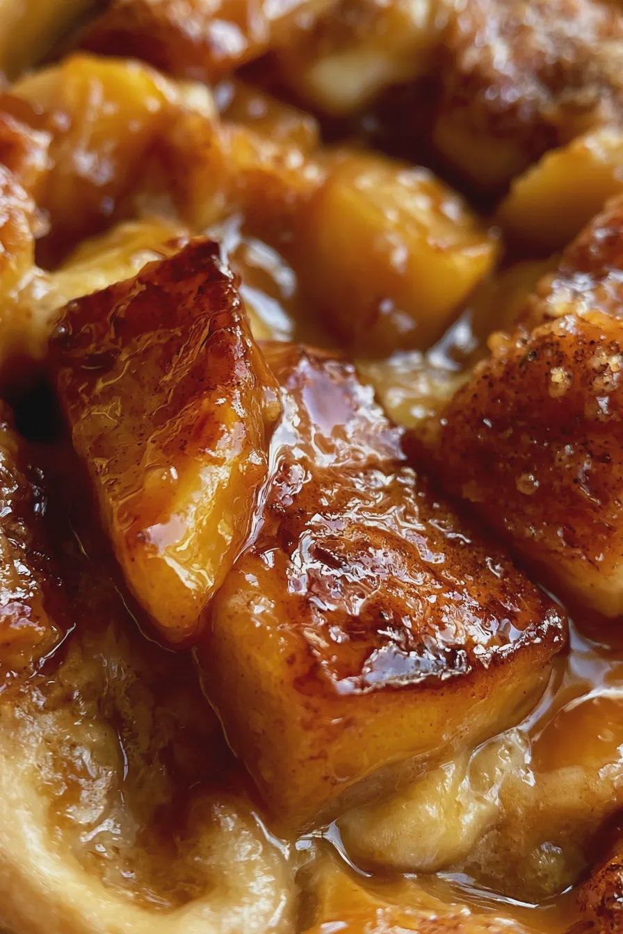 caramel apple cobbler