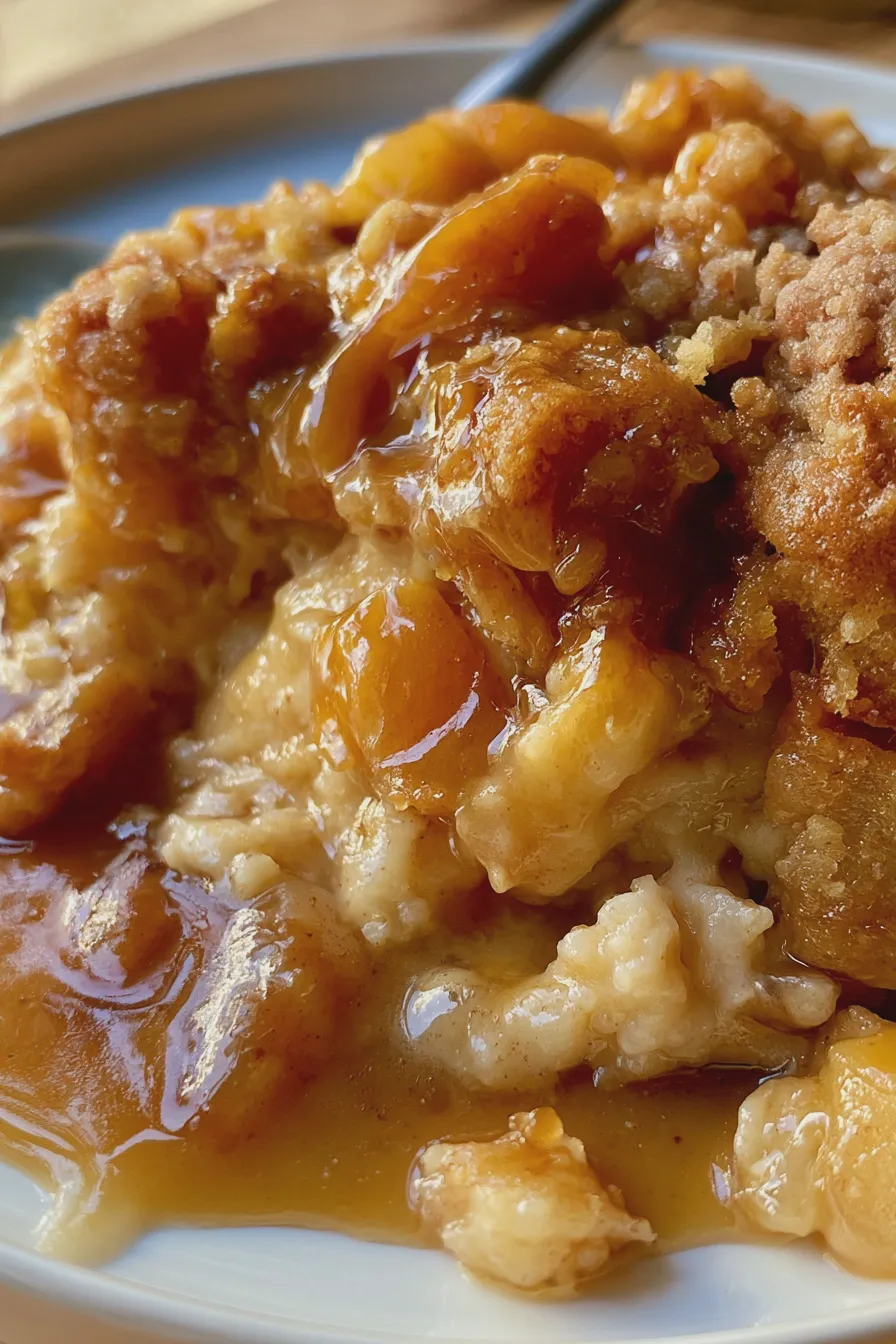 caramel apple cobbler