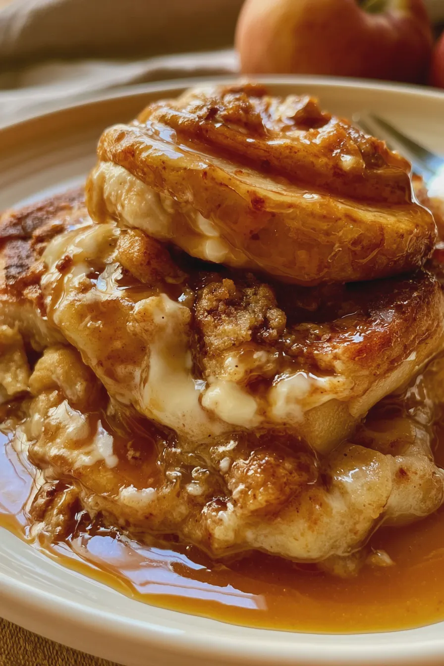 caramel apple cobbler