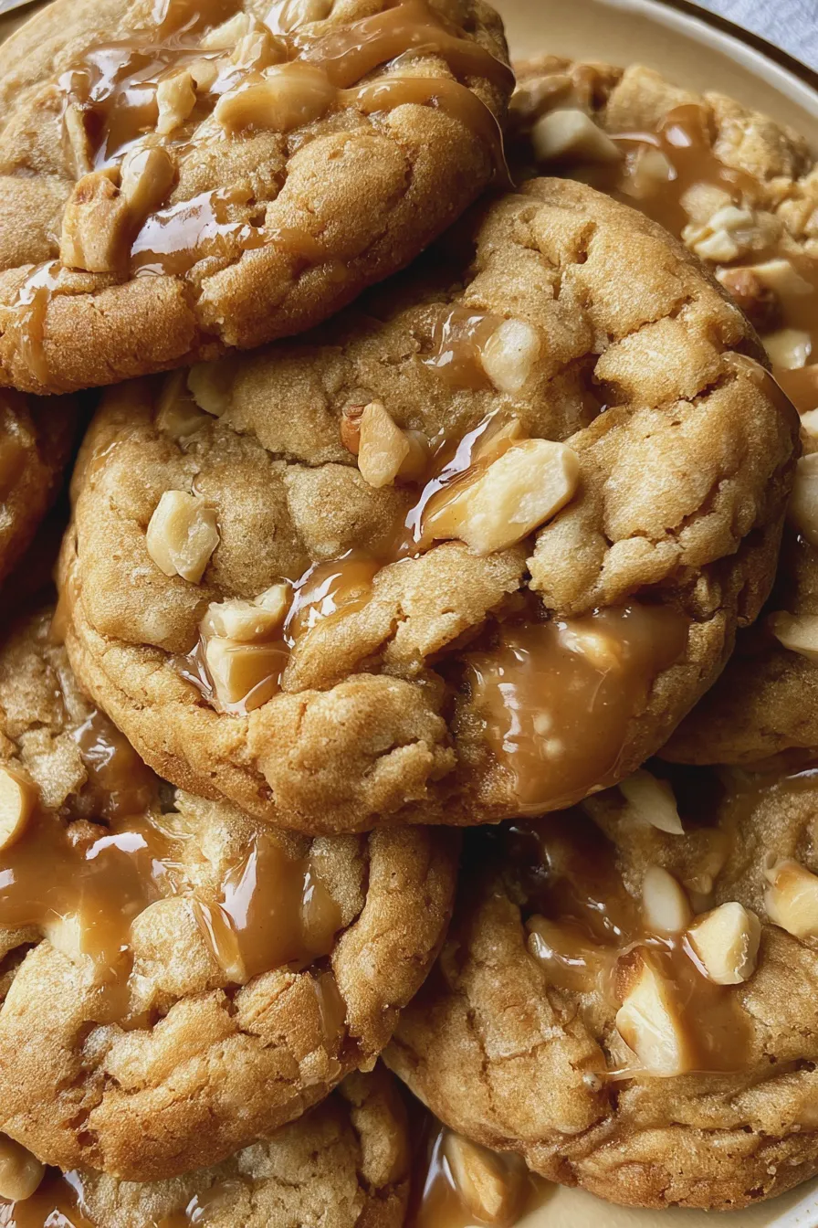 caramel apple cookies