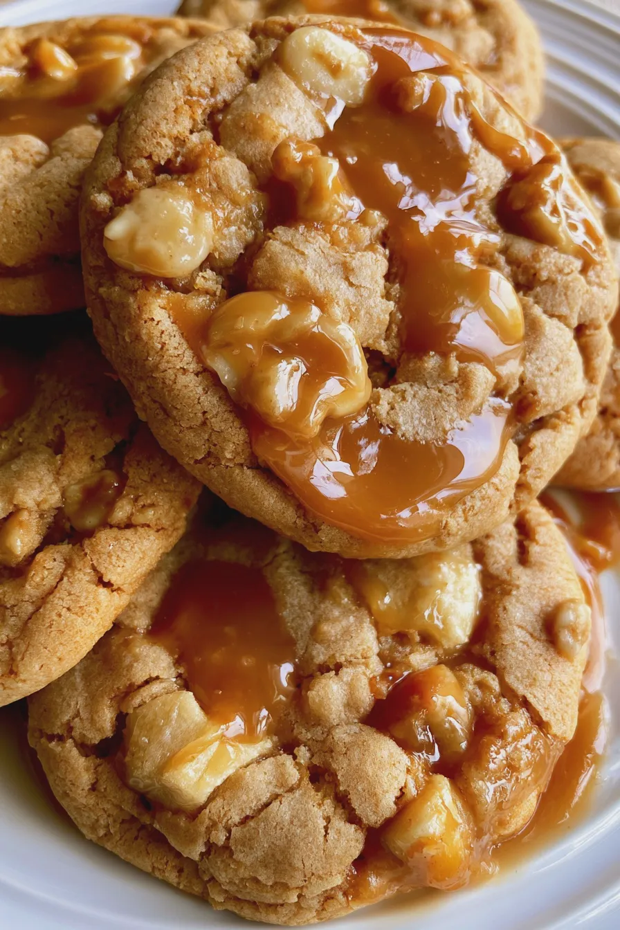 caramel apple cookies