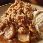 caramel apple crisp
