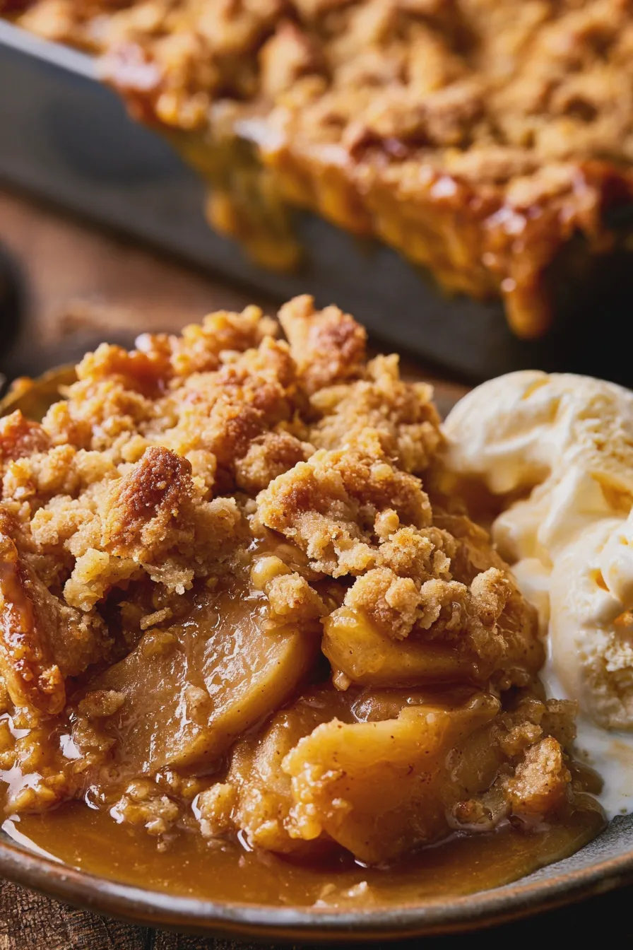 caramel apple crisp