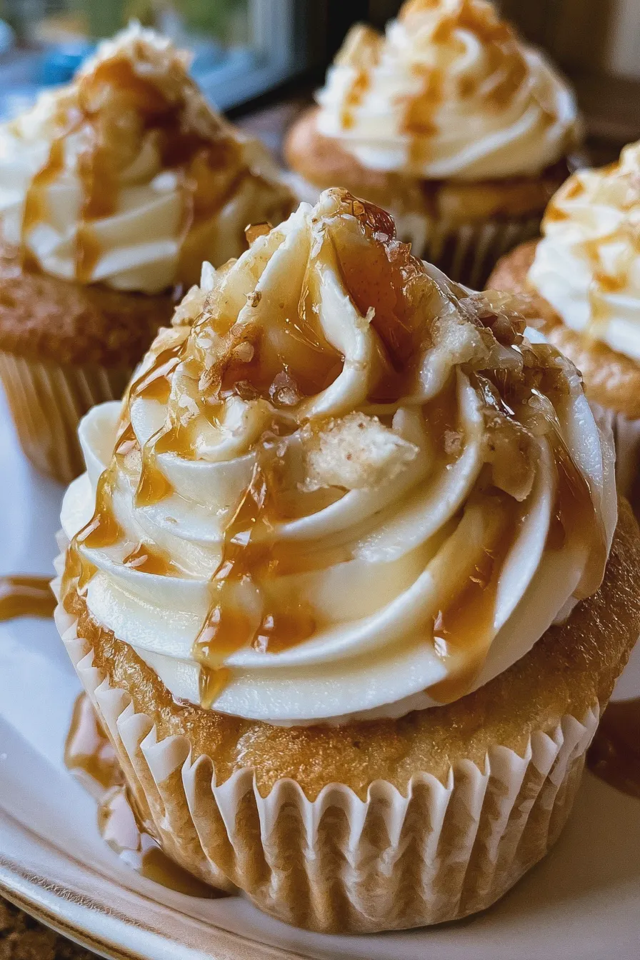 Caramel Apple Cupcakes Recipe 3 caramel apple cupcakes