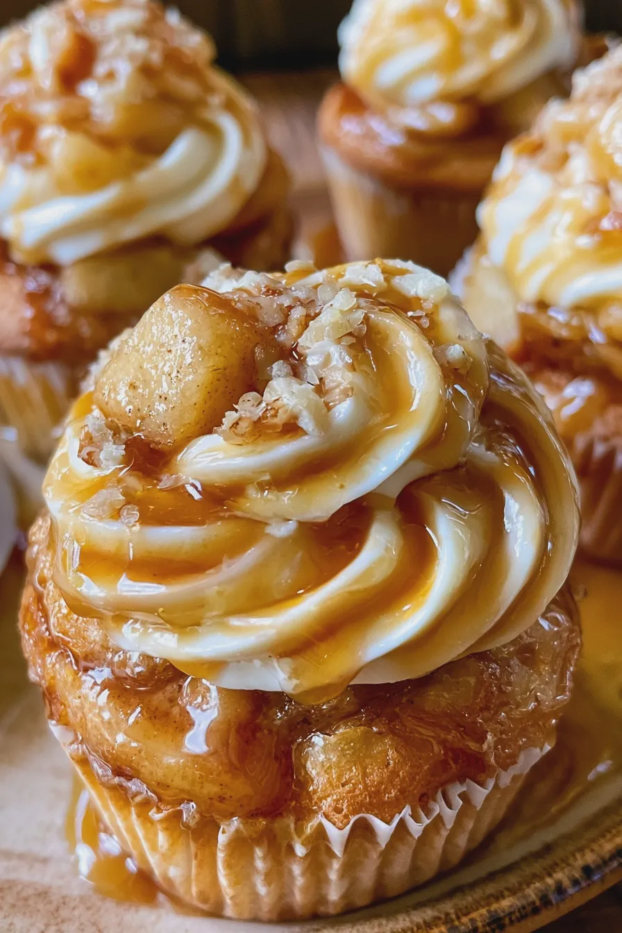 Caramel Apple Cupcakes Recipe 2 caramel apple cupcakes