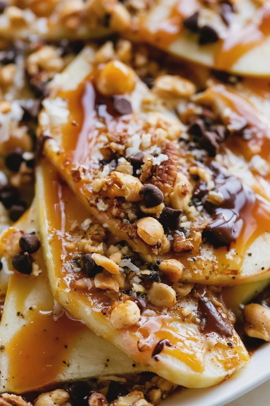 caramel apple nachos