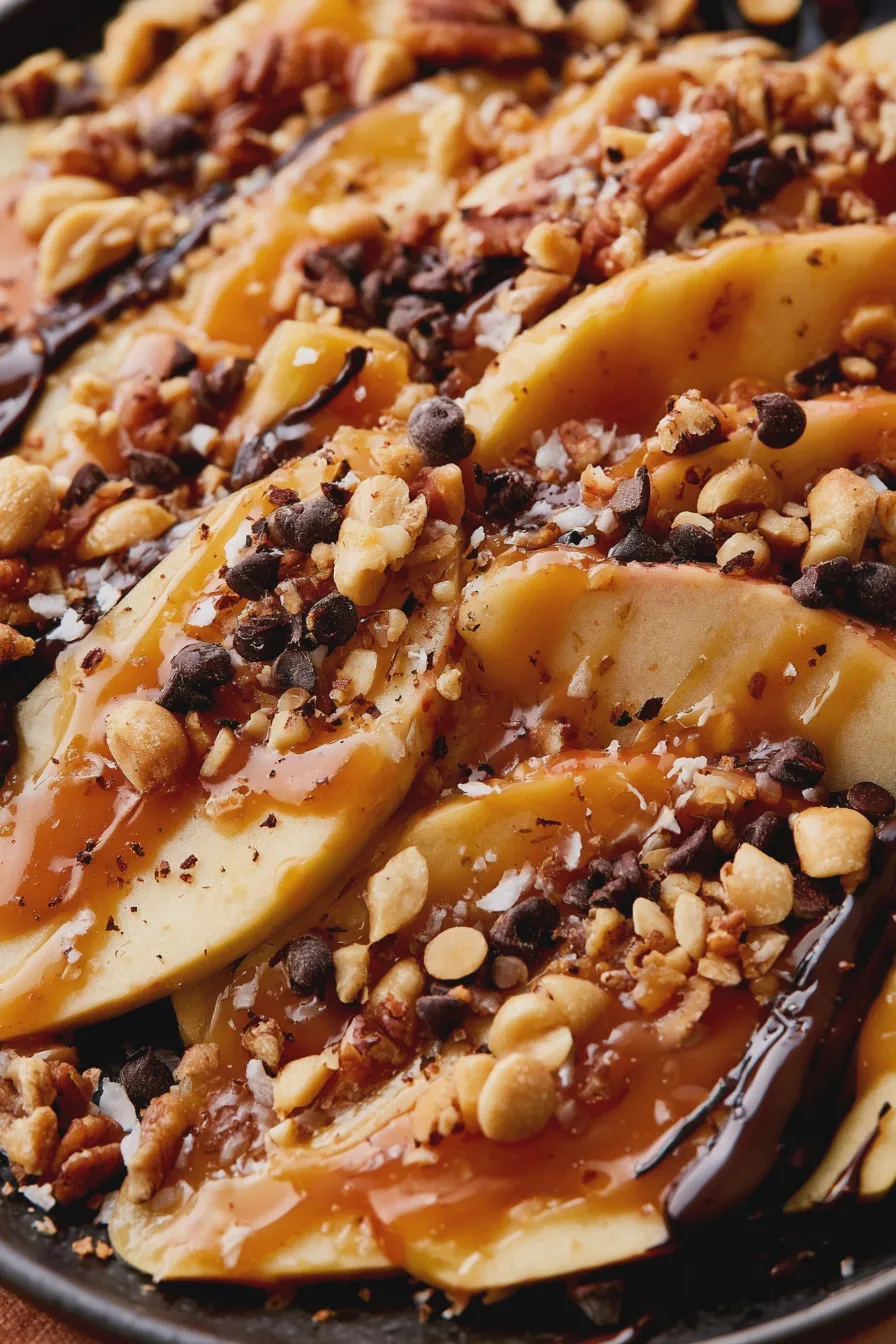 caramel apple nachos