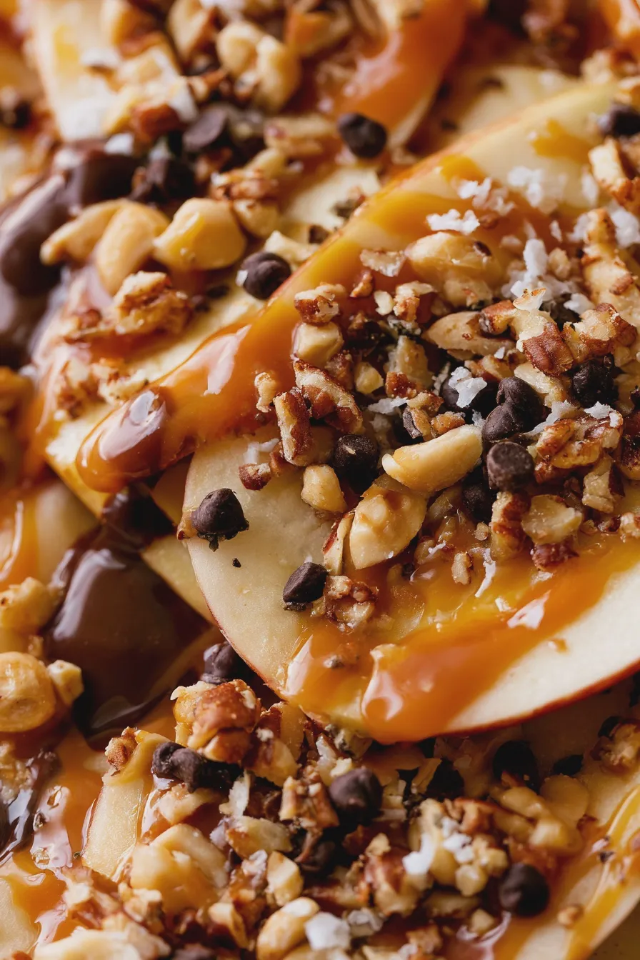 caramel apple nachos