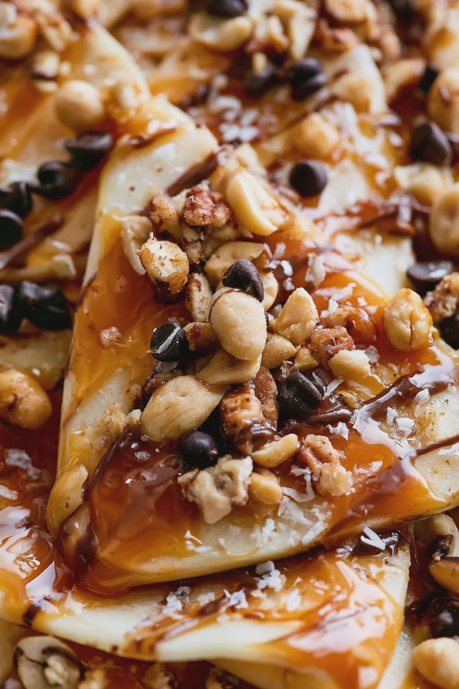 caramel apple nachos