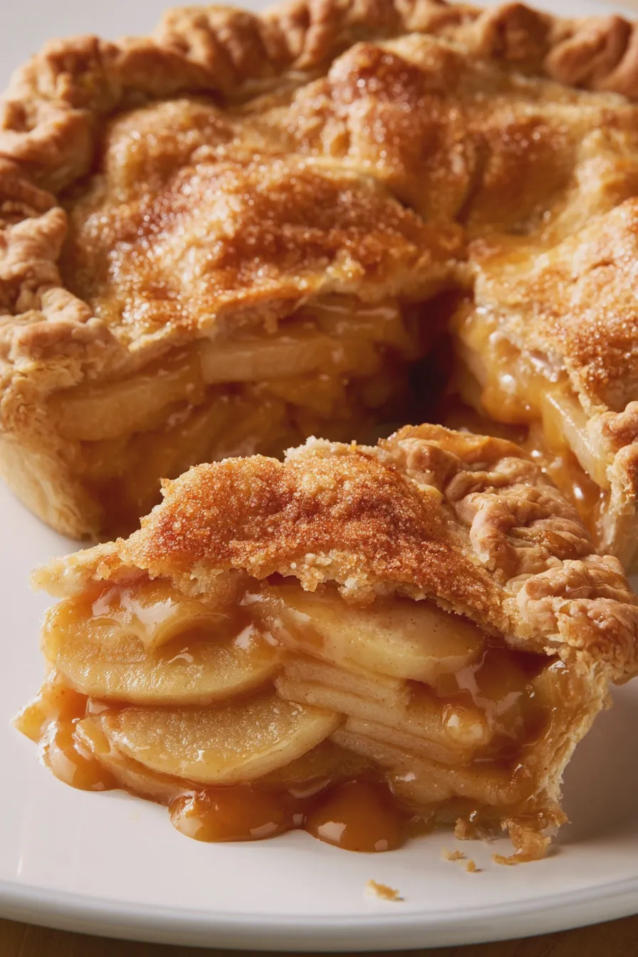 caramel apple pie