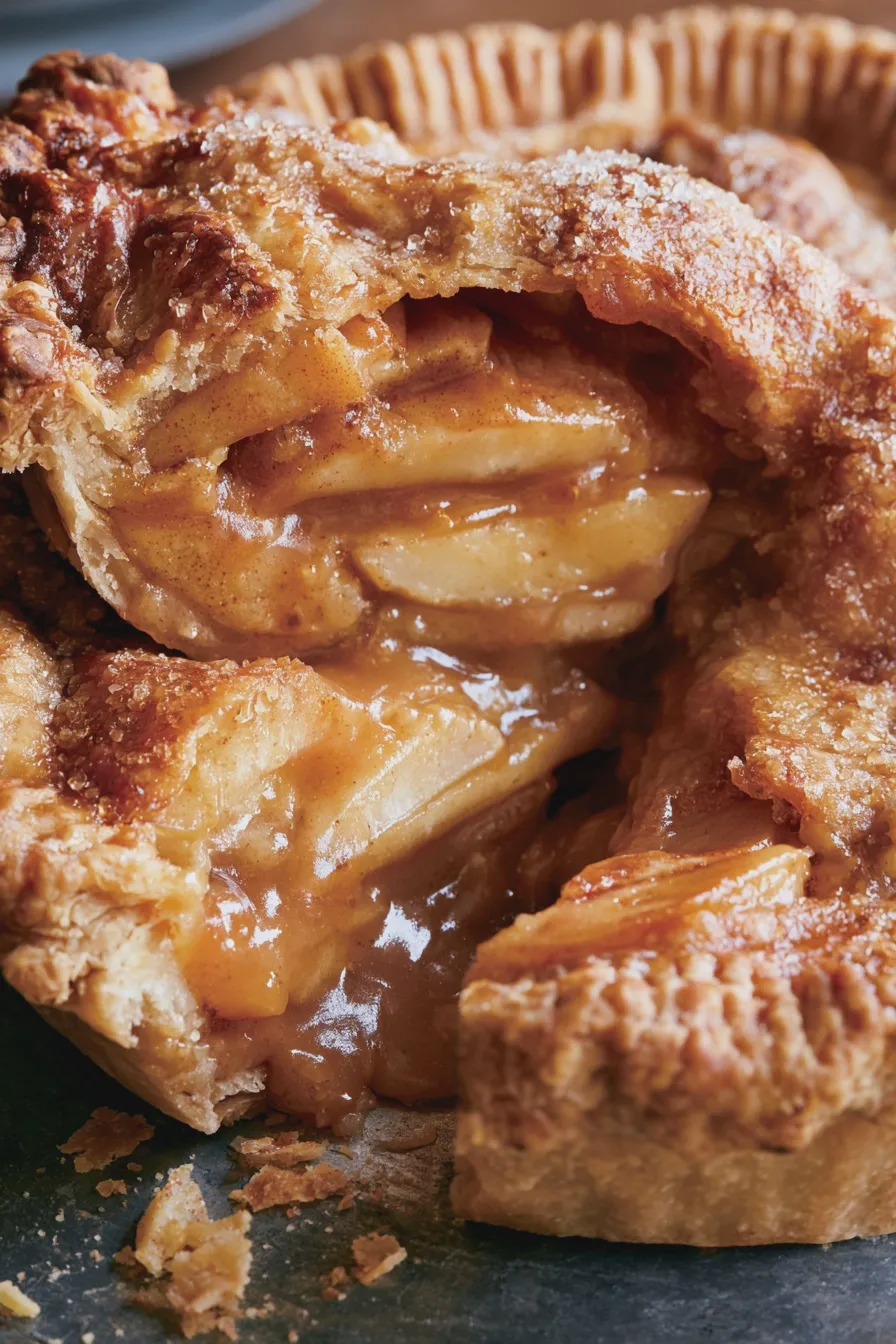 caramel apple pie