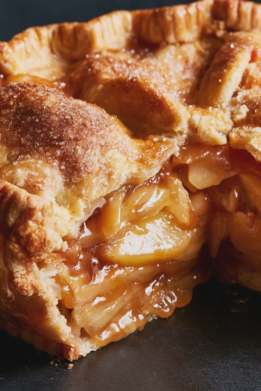 caramel apple pie