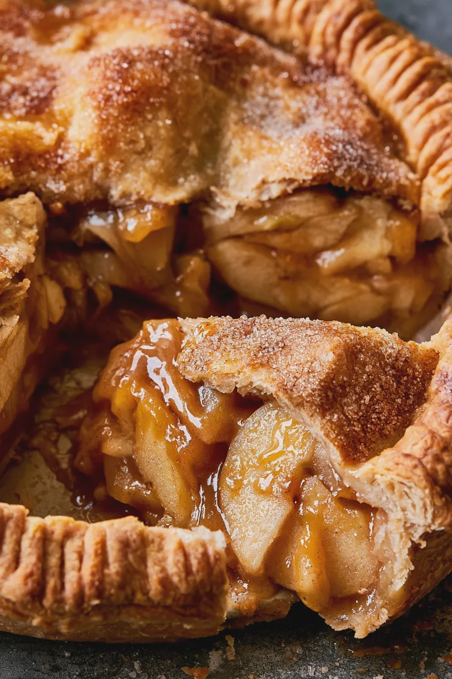 caramel apple pie